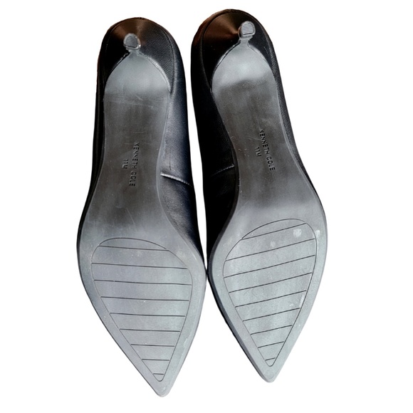 Kenneth Cole Womens Black Morgan Leather Pumps - Picture 5 of 6